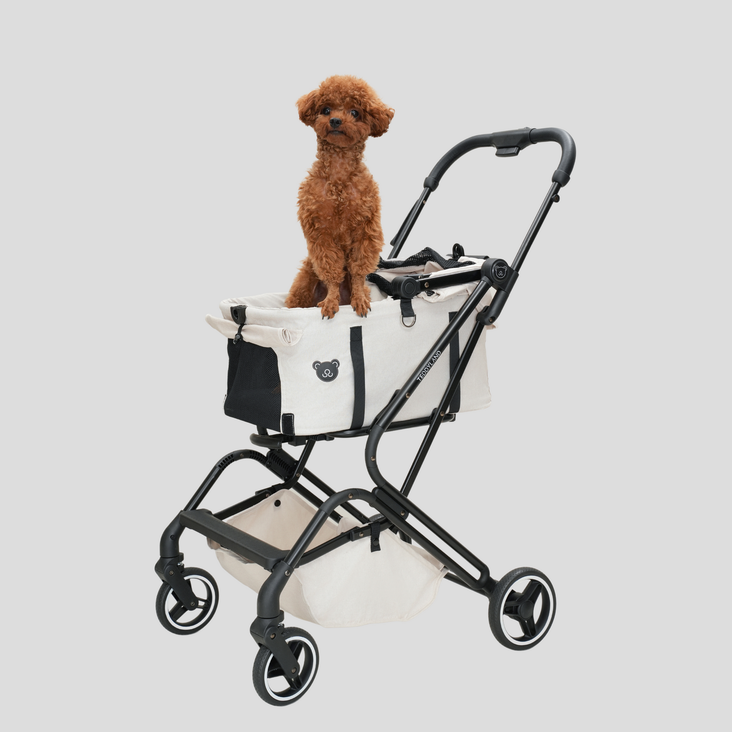 TeddyLand Petite Pet Stroller White
