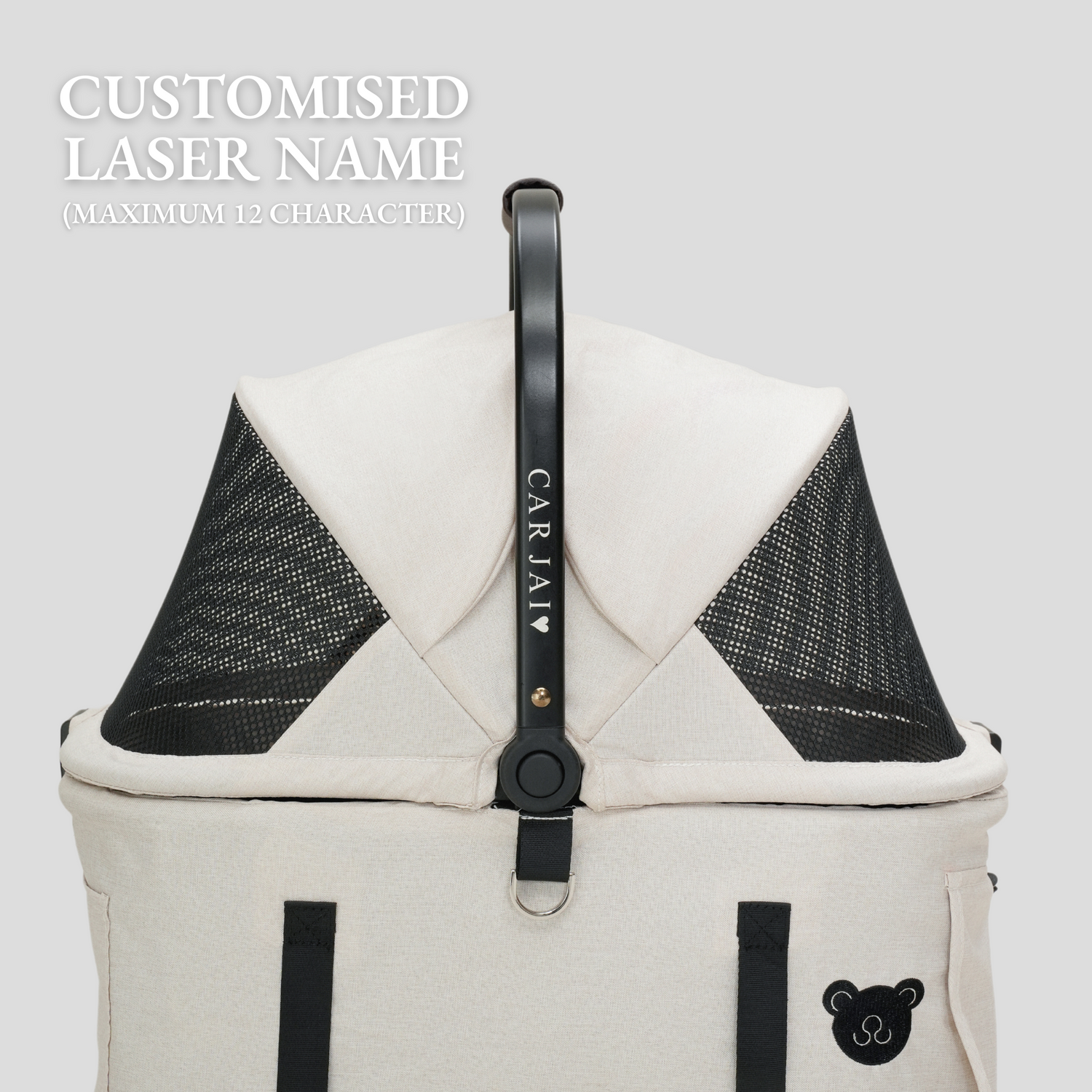 TeddyLand Petite Pet Stroller White