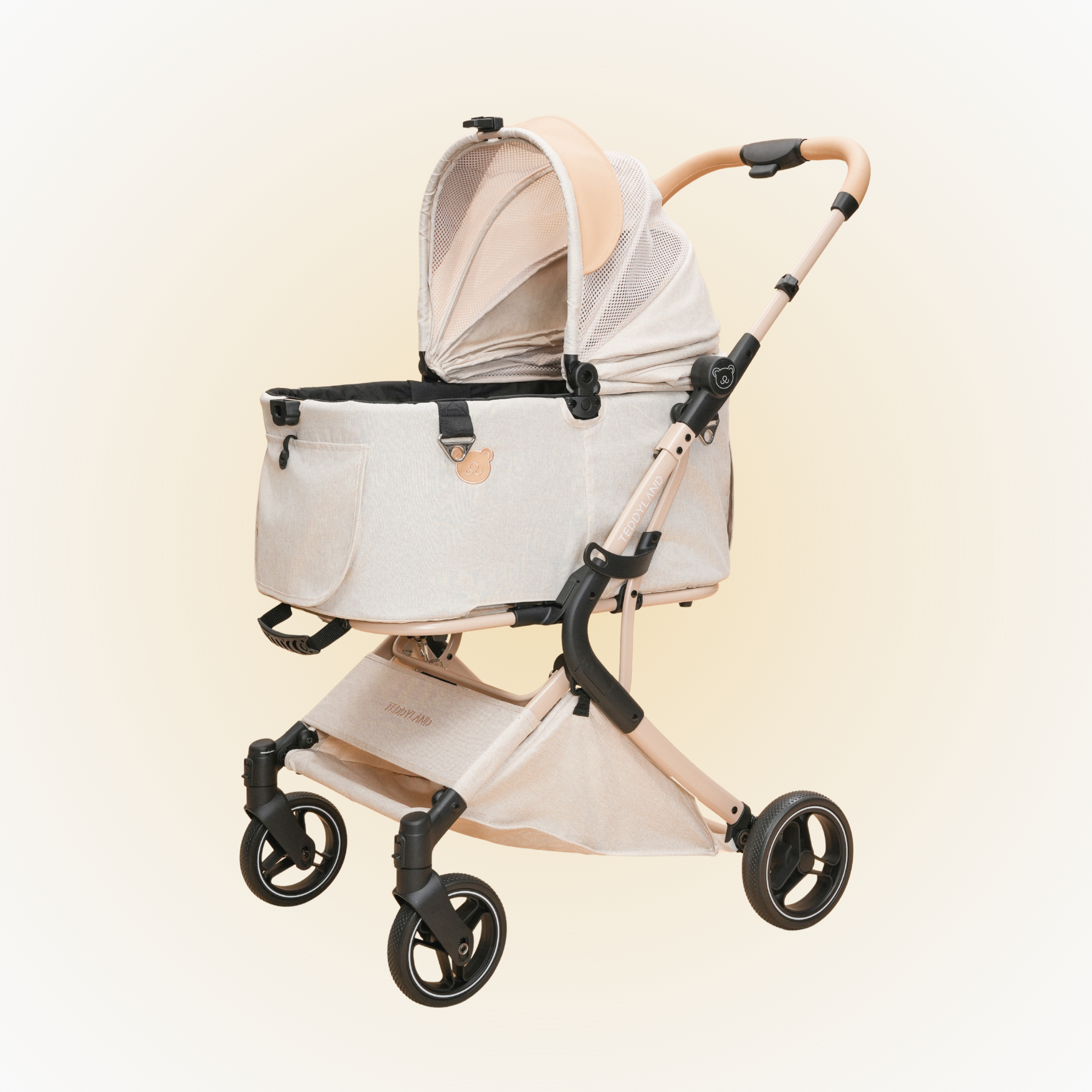 TeddyLand Elite Pet Stroller Beige