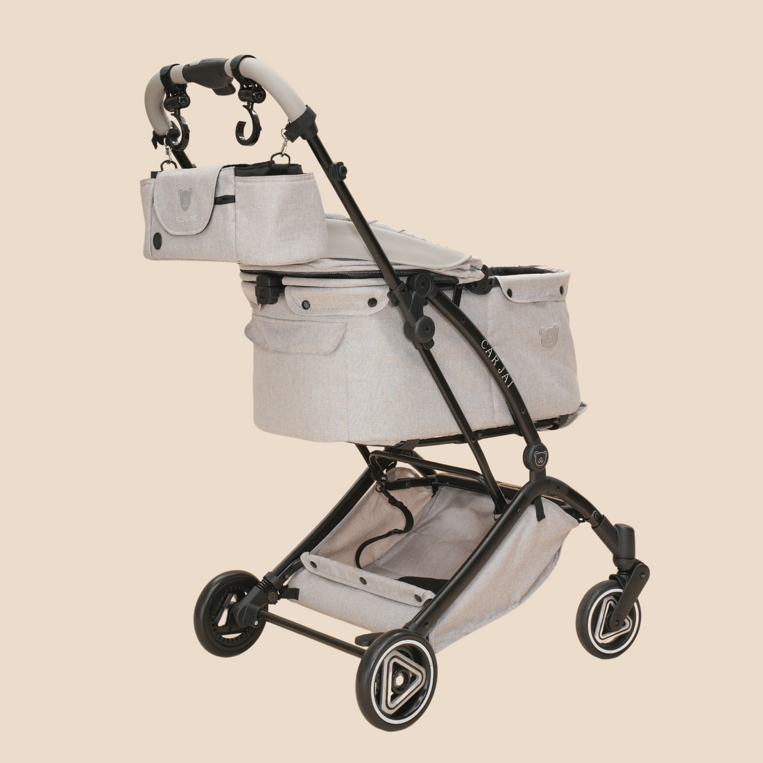 TeddyLand Classic Pet Stroller Grey