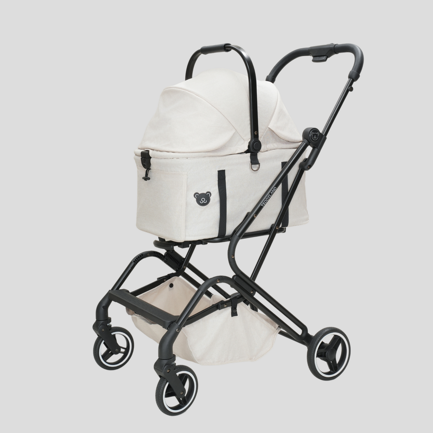 TeddyLand Petite Pet Stroller White