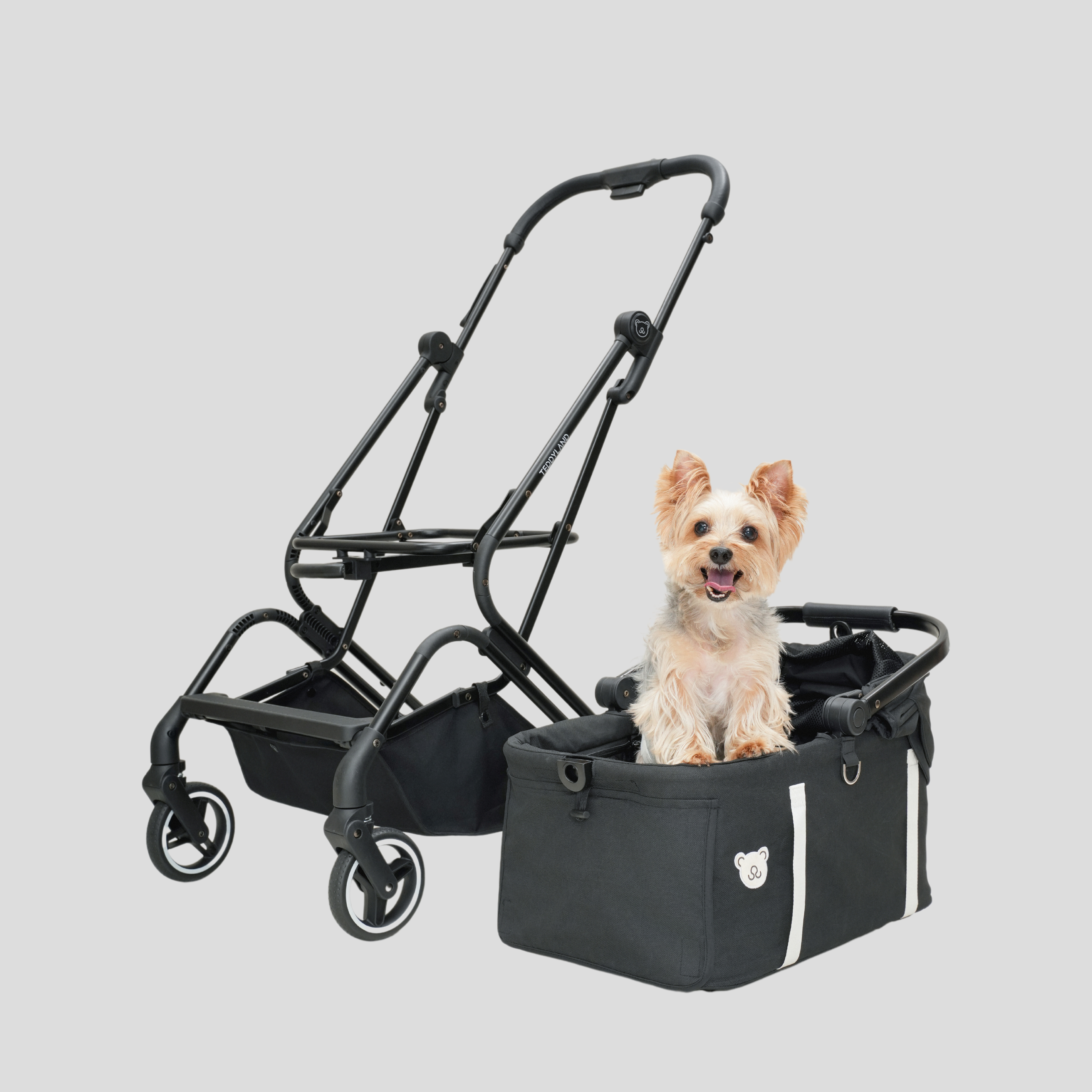 TeddyLand Petite Pet Stroller Black