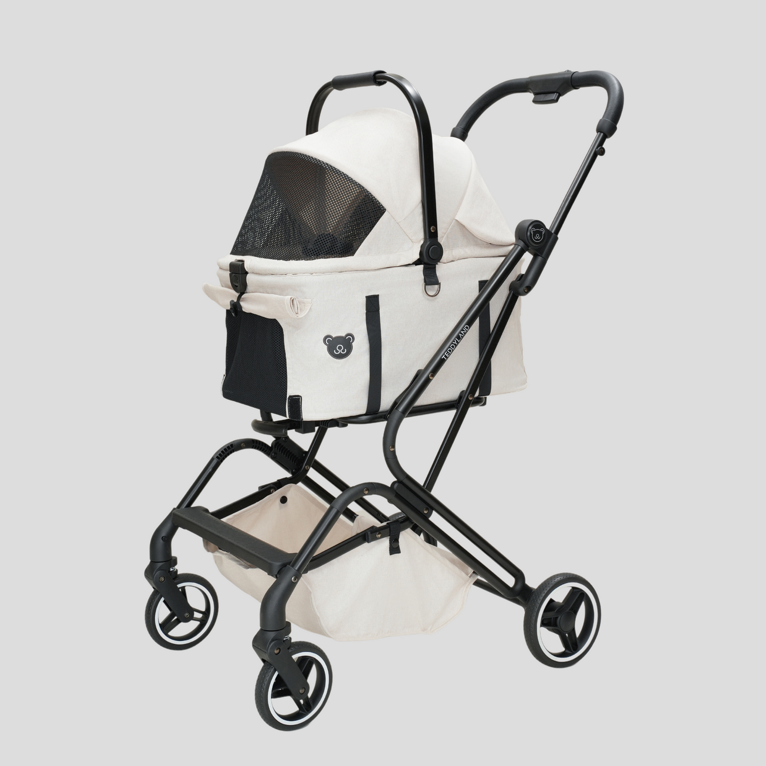 TeddyLand Petite Pet Stroller White