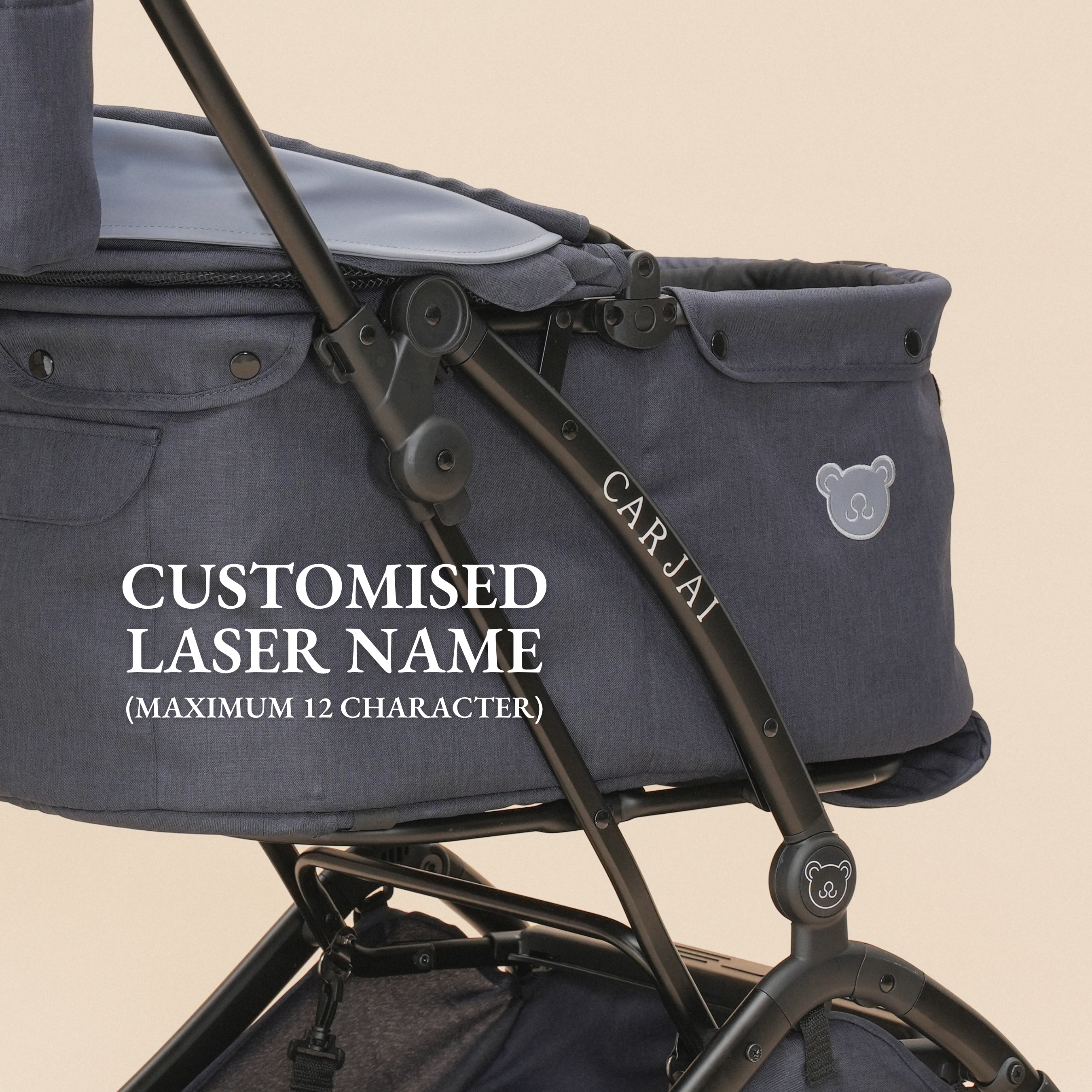 TeddyLand Classic Pet Stroller Navy