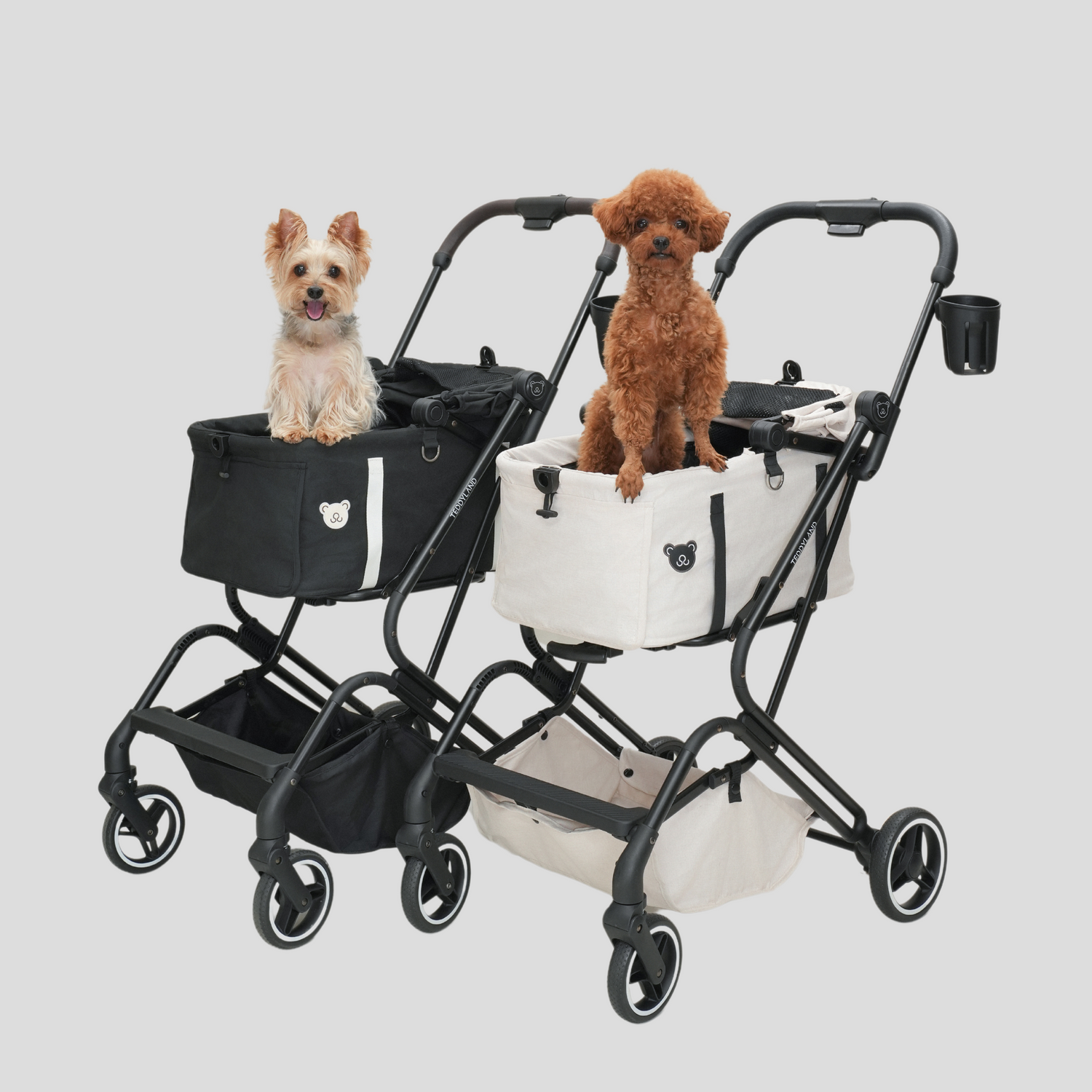 TeddyLand Petite Pet Stroller White