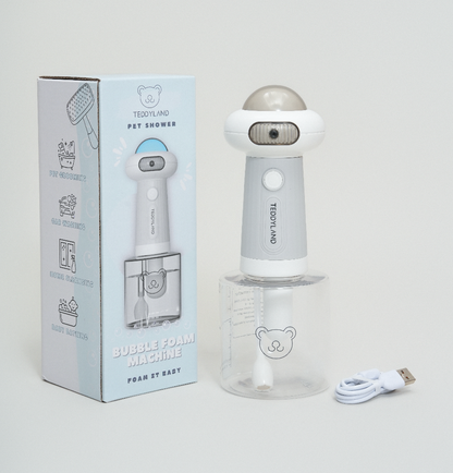 TeddyLand Bubble Foam Machine Pet Bathing