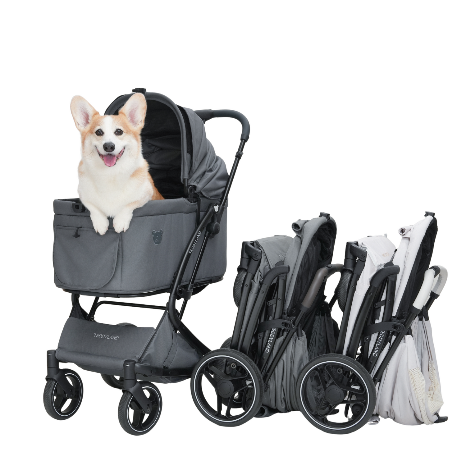 TeddyLand Grande Pet Stroller Pearl