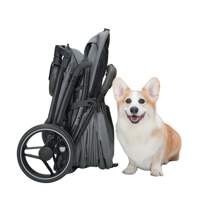 TeddyLand Grande Pet Stroller Dark Grey