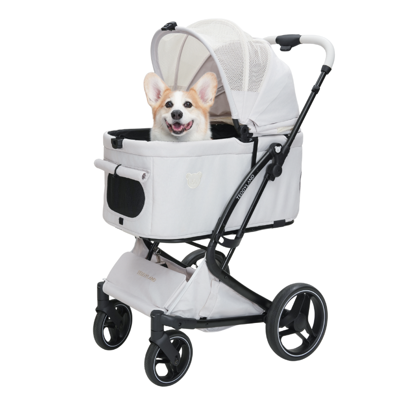 TeddyLand Grande Pet Stroller Pearl