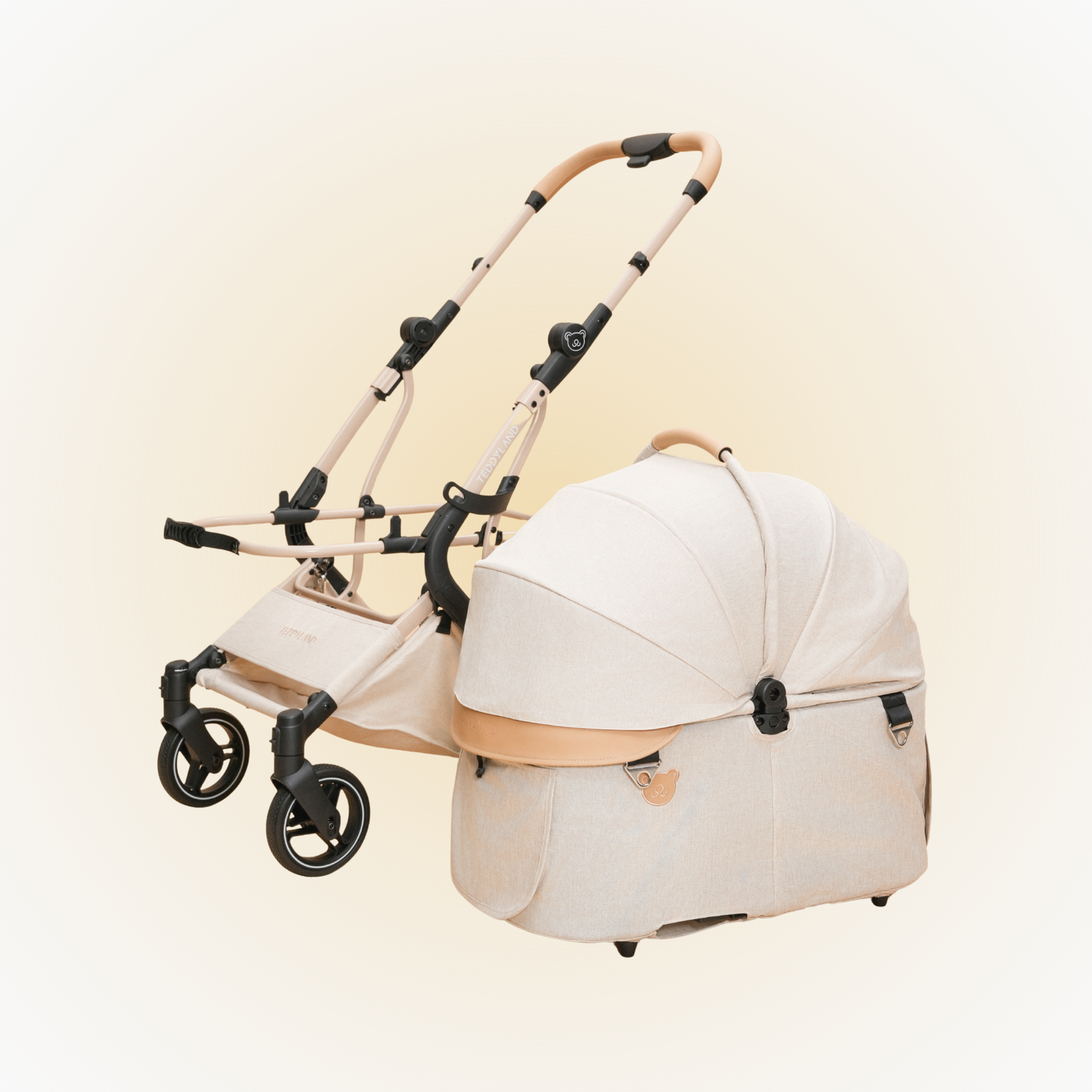 TeddyLand Elite Pet Stroller Beige