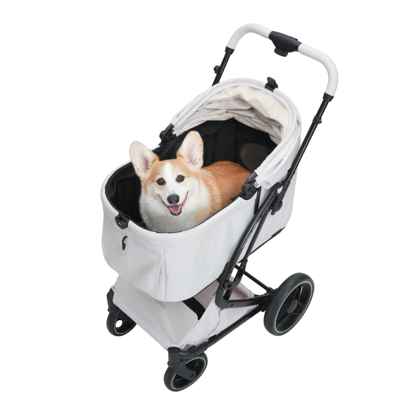 TeddyLand Grande Pet Stroller Pearl