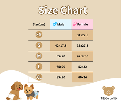 TeddyLand Pet Diaper (one-use)